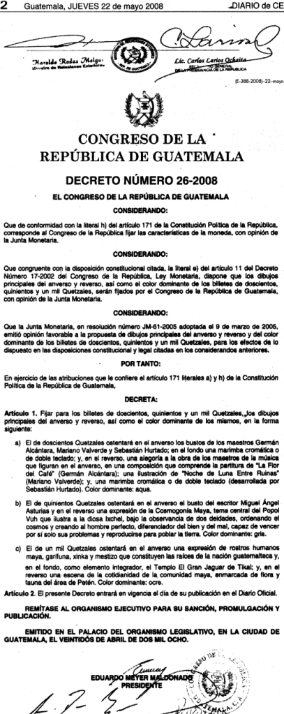 Decreto 26-2008