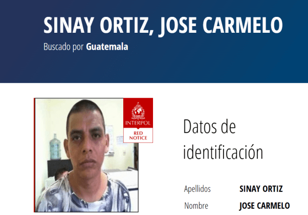 interpol reos fugados