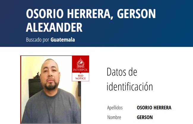 interpol reos fugados