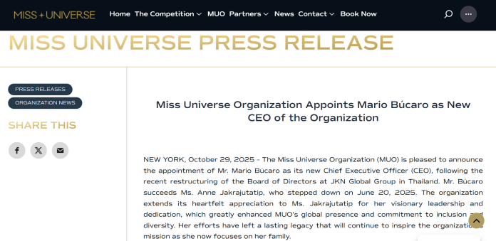Miss Universe CEO