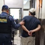 Presunto sicario conocido con el alias "Porky" capturado en Escuintla. Foto La Hora: PNC