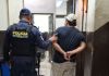 Presunto sicario conocido con el alias "Porky" capturado en Escuintla. Foto La Hora: PNC