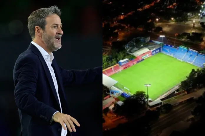 Christiansen El Trébol El entrenador de Panamá llegó al Estadio El Trébol