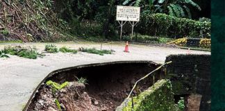 Daños estructurales en el puente Monte Bello III, por el cual anunciaron un cierre temporal. Foto La Hora: Municipalidad de Fraijanes