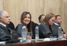 El pleno de la CSJ suspendió la primera reunión para elegir presidente, donde Claudia Paredes se perfila como posible electa. Foto La Hora: OJ