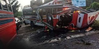 Transporte público accidentado