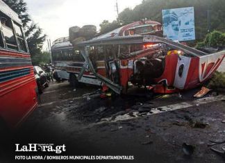 Transporte público accidentado