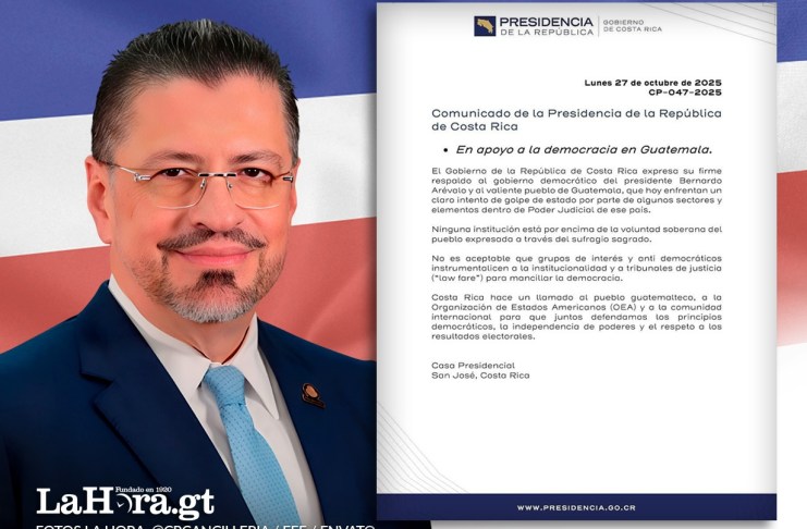 El Gobierno de Rodrigo Chaves respalda al presidente Bernardo Arévalo y rechaza acciones que busquen vulnerar la institucionalidad.