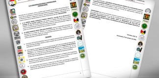 Comunicado Autoridades Indígenas Ancestrales. Arte La Hora: Alejandro Ramírez.