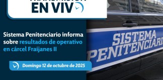 Conferencia de prensa del Sistema Penitenciario