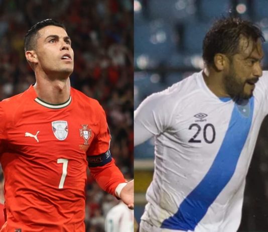 Cristiano Ronaldo y Carlos Ruiz