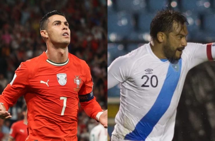 Cristiano Ronaldo y Carlos Ruiz