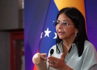 Delcy Rodríguez se pronuncia para decir que el artículo de Miami Herald es falso.