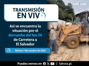 En vivo: Así se encuentra la situación por el derrumbe del km 24 de Carretera a El Salvador