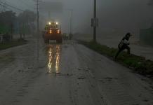 Derrumbe en el kilómetro 24 de la Carretera a El Salvador. Foto La Hora: Daniel Ramírez.