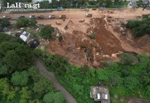 Conred confirma tercer deslizamiento en km 24 de Carretera a El Salvador y advierte vulnerabilidad del sector Nuevo deslizamiento en km 24 de carretera a El Salvador. Foto La Hora: Fabricio Alonzo