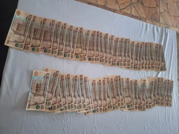 Dinero PNC capturó a tres personas en la zona 2 de Mazatenango, Suchitepéquez. Foto La Hora: PNC.