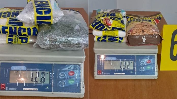 Droga incautada por el quipo de SGAIA. Foto La Hora: Policía Nacional Civil