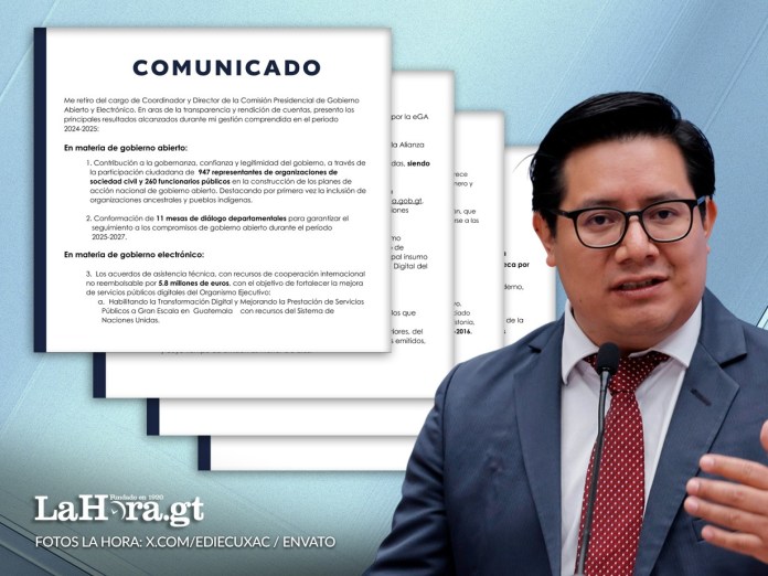 Edie Cux anuncia su renuncia como Comisionado Presidencial de Gobierno Abierto y Electrónico.