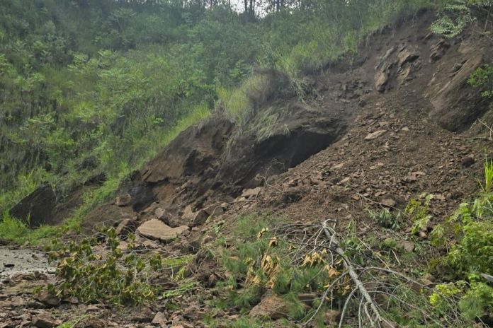 Emergencia por lluvia registrada en Alta Verapaz. Foto La Hora: Conred
