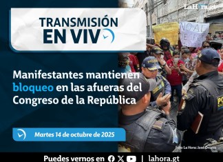 En vivo: Manifestantes mantienen bloqueo en las afueras del Congreso de la República. Arte La Hora: Alejandro Ramírez
