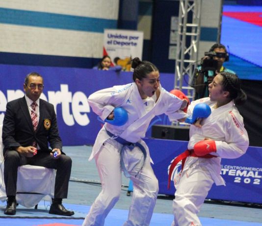 Participación del equipo nacional de Karate en los Juegos Centroamericanos. Foto La Hora: Carlos Vicente