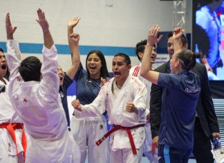 Equipo masculino y femenino de Karate Do de Guatemala. Foto La Hora: Carlos Vicente