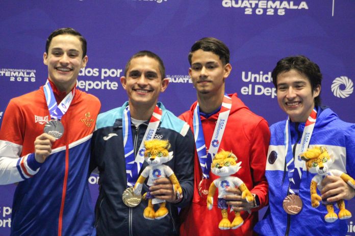 Ganadores de medallas de Karate en los Juegos Centroamericanos. Foto La Hora: Carlos Vicente 