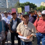 Exmilitares y expatrulleros en manifestaciones. Foto La Hora: José Orozco.