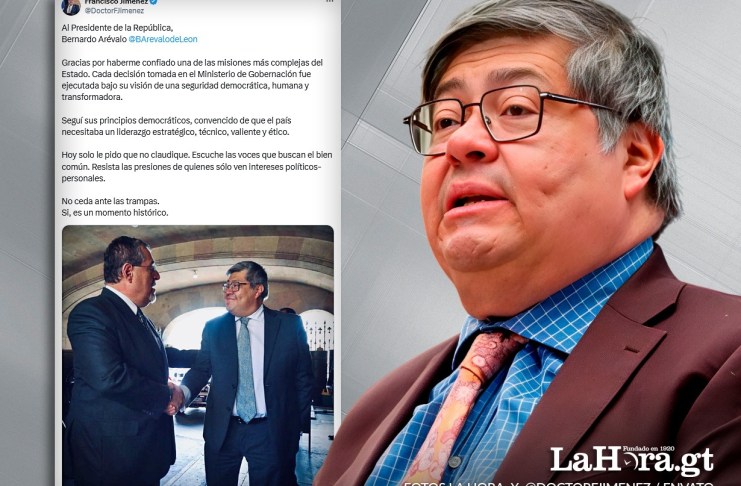 exministro de Gobernación, Francisco Jiménez. Arte La Hora: Alejandro Ramírez.
