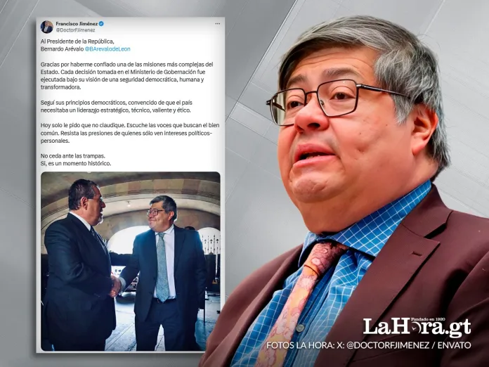 Francisco J exministro de Gobernación, Francisco Jiménez. Arte La Hora: Alejandro Ramírez.