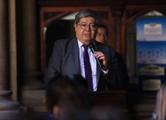 El Ministerio de Gobernación (Mingob) guarda silencio por las acusaciones de corrupción del viceministro de Seguridad. Foto La Hora: Mingob