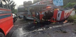 Accidente en el kilómetro 34.8