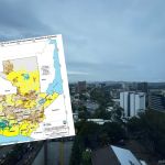 Fotografía de archivo y mapa de condiciones climáticas de Guatemala por inicio de transición a época seca. Foto La Hora: Jose Orozco / Maga