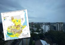 MAGA señala el inicio de la transición hacia la época seca por condiciones climáticas Fotografía de archivo y mapa de condiciones climáticas de Guatemala por inicio de transición a época seca. Foto La Hora: Jose Orozco / Maga
