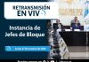 Instancia de Jefes de Bloque en el Congreso de la República. Foto La Hora