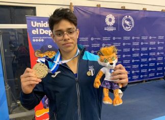 Jayco Sebastian Bourdet logra la medalla de oro en gimnasia rítmica. Foto La Hora: Carlos Vicente