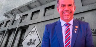 Alcalde de San Juan Sacatepéquez, Juan Carlos Pellecer, por denuncia del MP en caso de PPEM. Foto La Hora