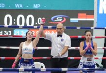 Participación de Guatemala en la competencia de Kickboxing en los Juegos Centroamericanos. Foto La Hora: Carlos Vicente