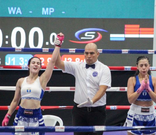Participación de Guatemala en la competencia de Kickboxing en los Juegos Centroamericanos. Foto La Hora: Carlos Vicente