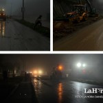 Fotografías de los trabajos de limpieza en el derrumbe del kilómetro 24 de Carretera a El Salvador. Arte La Hora: Alejandro Ramírez