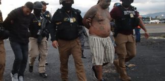 Llegada de alias "Smoking" a Guatemala en febrero luego de ser detenido en Chiapas por la Interpol. Foto La Hora: PNC