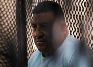 El Tribunal de Mayor Riesgo E continúa con el juicio en contra de "Lupillo" por su supuesta participación en la masacre de Salcajá. Foto La Hora: Daniel Ramírez