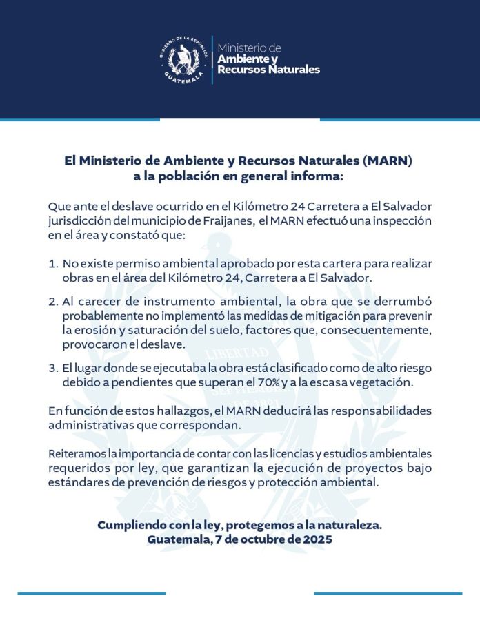 Foto La Hora: MARN.