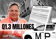 El MP destinó 1 millón 357 mil 446 quetzales a la contratación de un seguro para 79 vehículos. Foto Arte: Alejandro Ramírez
