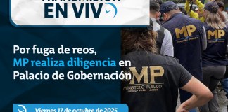 MP diligencia en Palacio de Gobernación. Foto La Hora