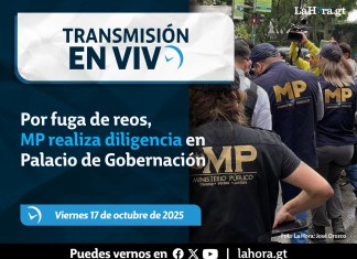 MP diligencia en Palacio de Gobernación. Foto La Hora