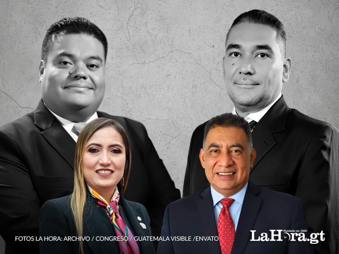 Los magistrados Claudia Paredes y el magistrado Mauricio Corado Campos.