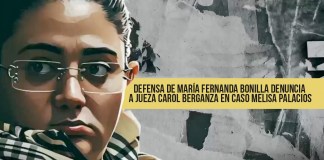 María Fernanda Bonilla denuncia a jueza Carol Berganza. Foto La Hora