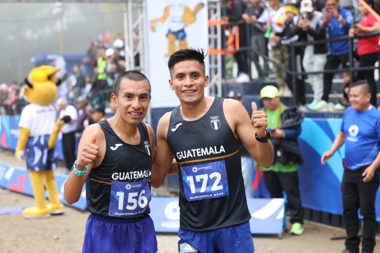 «Super» Mario Pacay y Alberto González dominan las Verapaces en la primera Media Maratón de los Juegos Centroamericanos